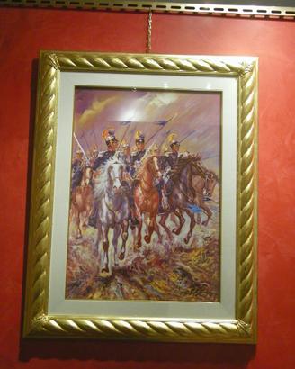 G. F. Gonzaga - Corsieri a cavallo - Serigrafia
