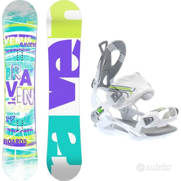 SET SNOWBOARD TAVOLA 147 E ATTACCHI RAPIDI FASTEC - Sports In vendita a  Verona