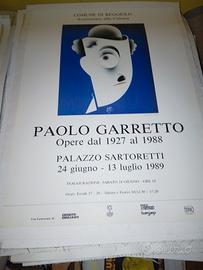 manifesto poster pubblicitario mostra garretto 198