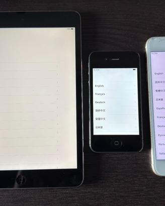 Device Apple iPhone 4S e 6Plus, iPad Mini Wifi