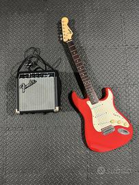 Chitarra elettrica Squier + Amplificatore Fender