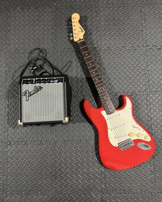 Chitarra elettrica Squier + Amplificatore Fender
