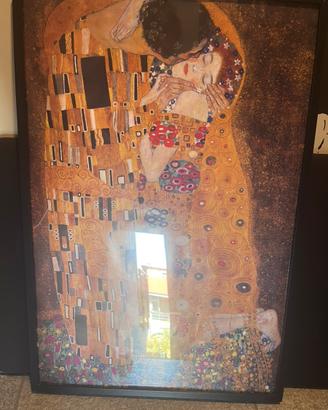 Stampa il bacio di Klimt con cornice