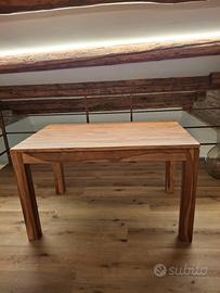 tavolo in legno massello di sheesham