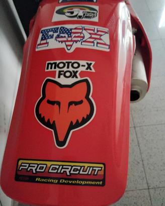 adesivi Fox moto x vintage oldschool epoca