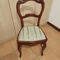 Sedie imbottite antiche e restaurate