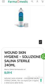 10 bottiglie di Soluzione salina sterile