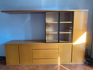 Mobile soggiorno in rovere vintage Tisettanta