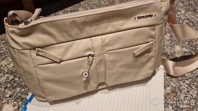 Borsa Samsonite bianca, tela