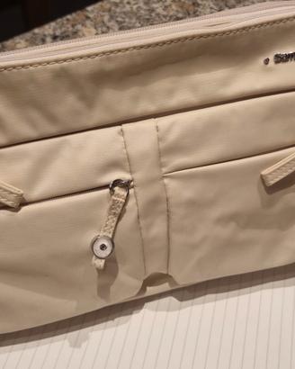 Borsa Samsonite bianca, tela