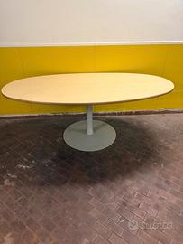 Tavolo ovale design 200x100 cm con piedistallo