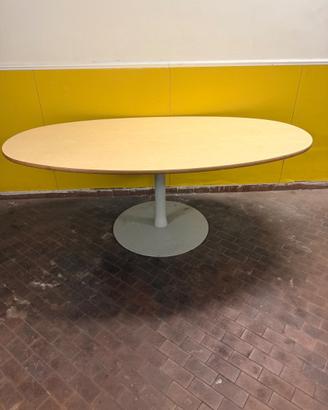 Tavolo ovale design 200x100 cm con piedistallo