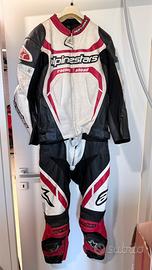Tuta in pelle moto Alpinestar Motegi tg M