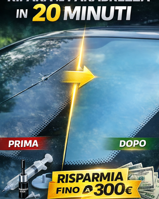 Kit riparazione parabrezza auto crepe vetro