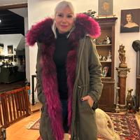 Parka con interno pelliccia volpe