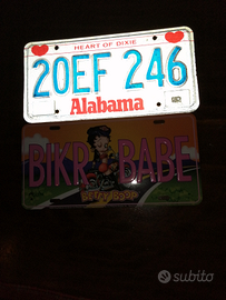 Targhe auto da parete vintage