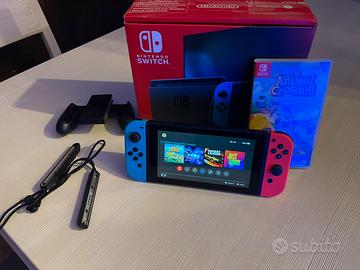 Nintendo switch con animal vrossing pari al nuovo