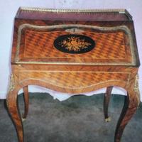 -PICCOLA RIBALTINA D' EPOCA NAPOLEONE III,INTARSI