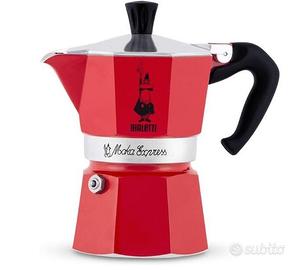 Caffettiera Moka Express Color, 6 Tazze, Manico