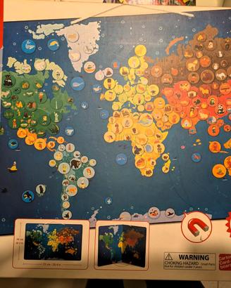 Gioco carta geografica magnetica Janod