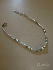 Bracciale perle argento 925