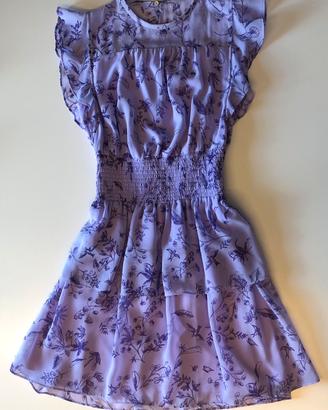 Abito in georgette lilla viola