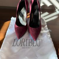 Décolleté Loriblu in camoscio bordeaux 39