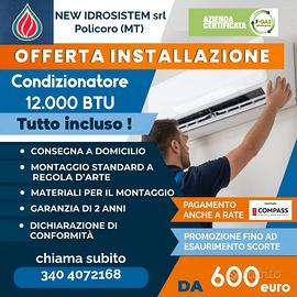 Climatizzatore 12000btu