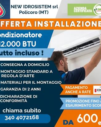 Climatizzatore 12000btu