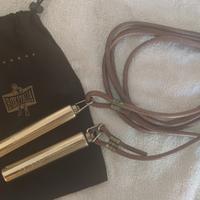 RIBASSO - € 70 Corda da salto NUOVA ottone e cuoio