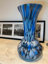 Vaso Murano blu oro