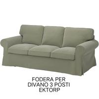 Fodera divano 3 posti Ektorp