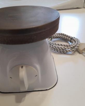Fornello elettrico smaltato vintage Tecnomasio