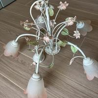 Lampadario vintage a fiori - Stile romantico