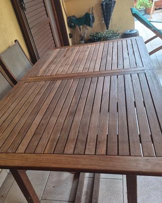 Tavolo ida esterno n legno + 6 sedie 