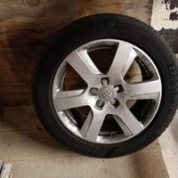 4 pneumatici e cerchi 17 originali Audi