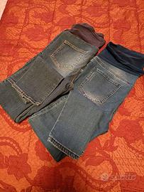 Due paia di jeans premaman tg 44