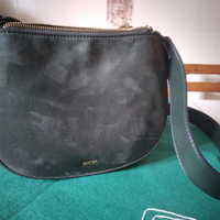 Borsa scamosciata verde