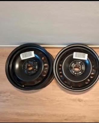 2 Cerchi in Ferro NUOVI 16" Originali VW - Skoda 