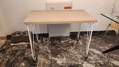 tavolino Ikea 100*60 linmon krille effetto rovere