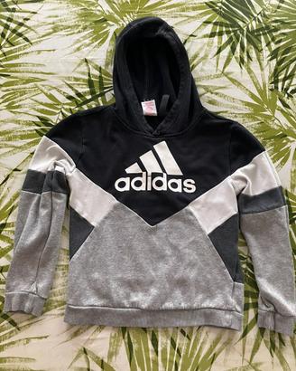 Felpa con cappuccio Adidas ragazzo 152cm 11-12anni