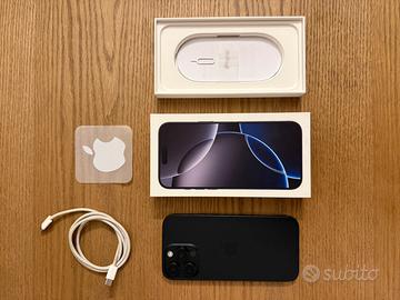 iPhone 16 Pro Max 256GB Nero Titanio Come Nuovo