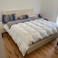 Letto matrimoniale kingsize comodini e cassettiera