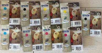 EPSON 9 CARTUCCE T0611.T0612.T0613.T0614 SIGILLATE