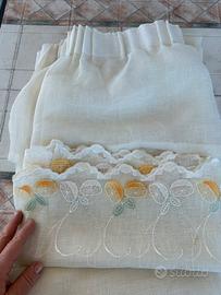 Tenda di filo panna