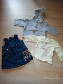 Abbigliamento bimba autunno inverno 6/9 mesi