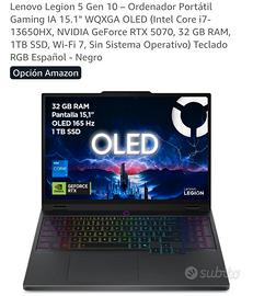 Lenovo Legion 5 gen10 OLED 15.1 rtx5070 Intel13650