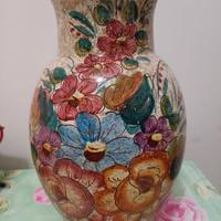 Vaso ornamentale ceramica italiana lavorato a mano