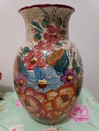 Vaso ornamentale ceramica italiana lavorato a mano