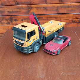 Bruder carro attrezzi man con auto